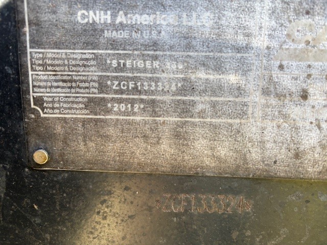 2013 Case IH Steiger 350 Tractor