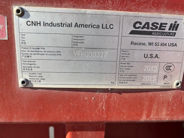 2015 Case IH 3152 Header Draper