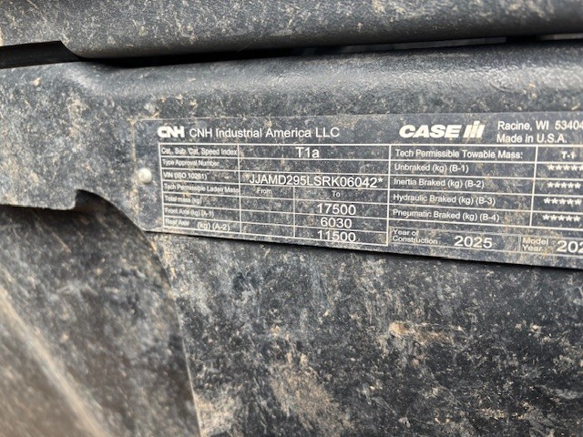 2025 Case IH Magnum 295 Tractor