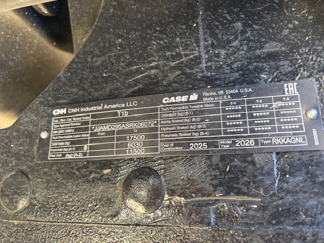 2025 Case IH Magnum 295 Tractor