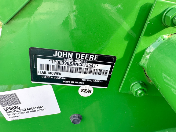 2022 John Deere 390 Mower/Flail