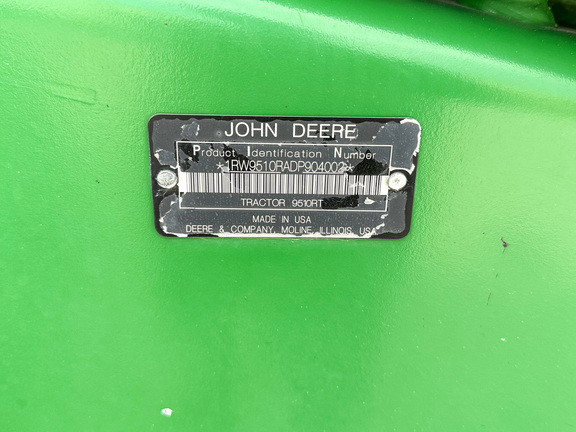 2013 John Deere 9510RT Tractor Rubber Track