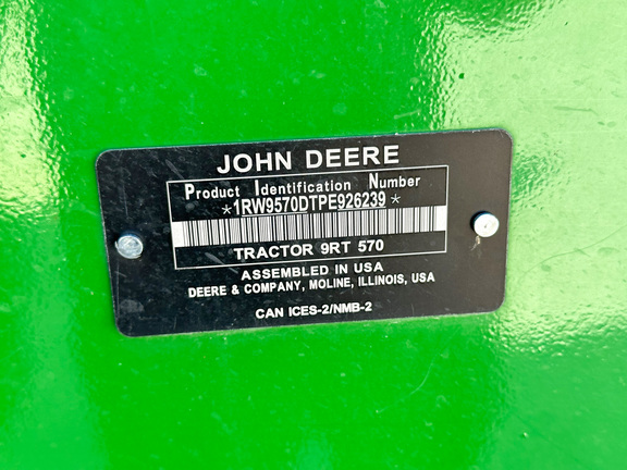 2023 John Deere 9RT 570 Tractor Rubber Track