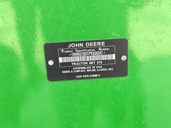 2023 John Deere 9RT 570 Tractor Rubber Track