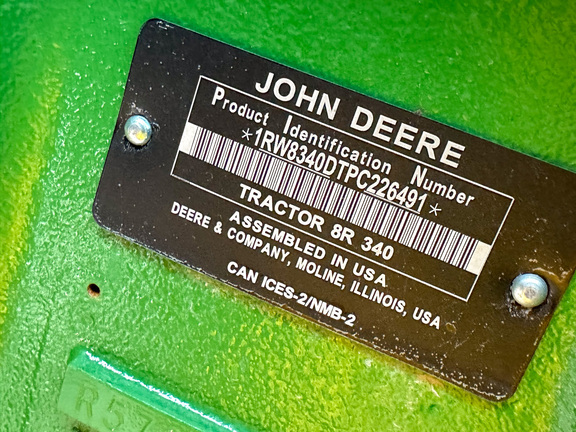 2023 John Deere 8R 340 Tractor