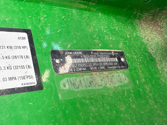2024 John Deere 410R Sprayer/High Clearance