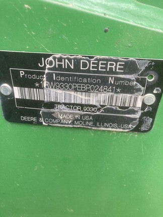 2011 John Deere 9330 Tractor 4WD