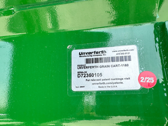 Unverferth 1160 Grain Cart