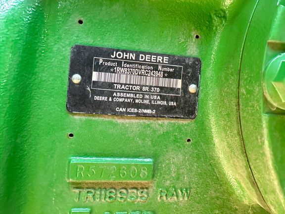 2024 John Deere 8R 370 Tractor