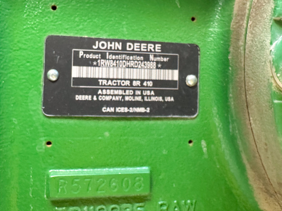 2024 John Deere 8R 410 Tractor