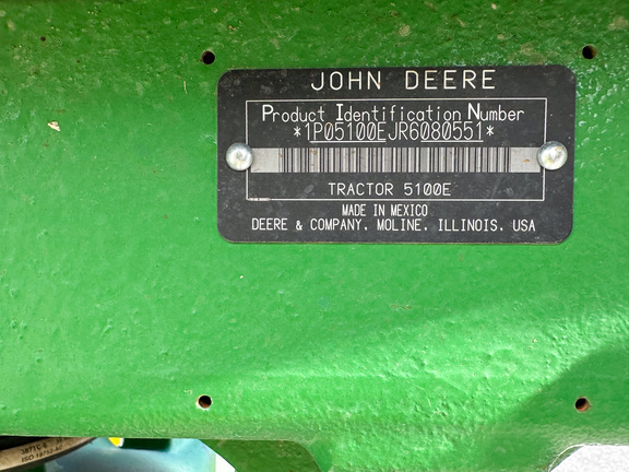 2024 John Deere 5100E Tractor