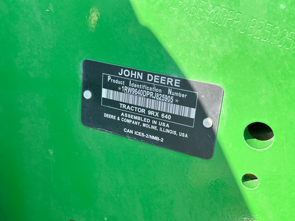 2024 John Deere 9RX 640 Tractor Rubber Track