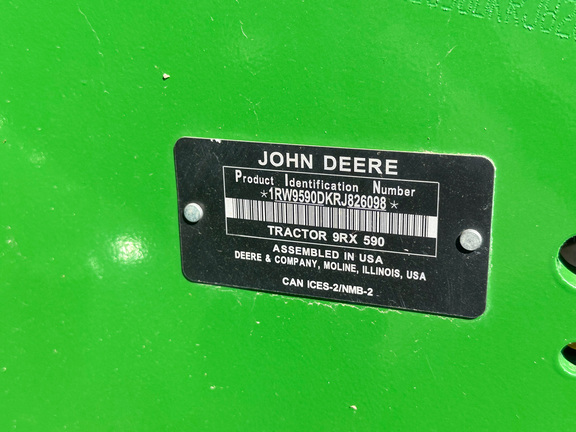 2024 John Deere 9RX 590 Tractor Rubber Track
