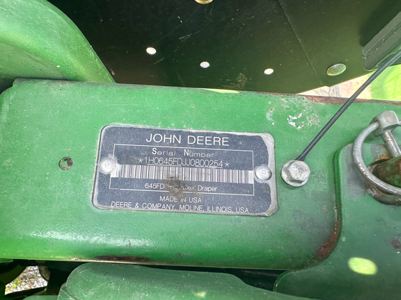 2018 John Deere 645FD Header Combine