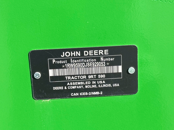 2025 John Deere 9RT 590 Tractor Rubber Track
