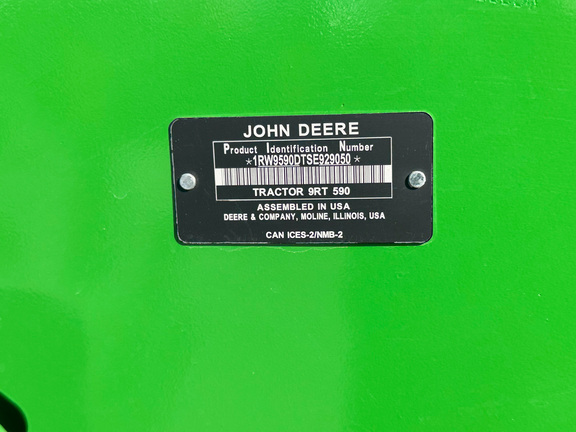 2025 John Deere 9RT 590 Tractor Rubber Track