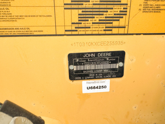 2014 John Deere 310K Tractor Loader Backhoe