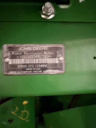 2021 John Deere S780 Combine