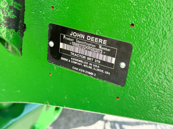 2025 John Deere 8RT 370 Tractor Rubber Track