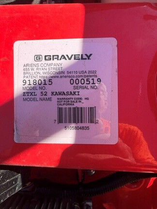 2023 Gravely 918015 Mower/Zero Turn