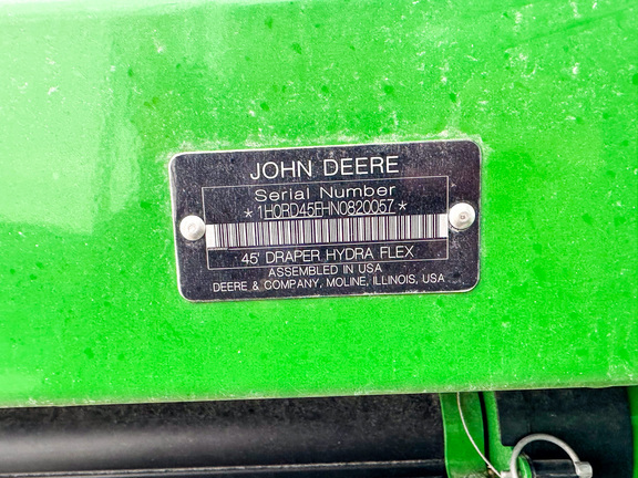 2022 John Deere RD45F Header Combine