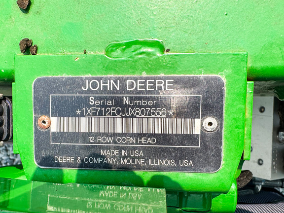 2018 John Deere 712FC Header Corn Head