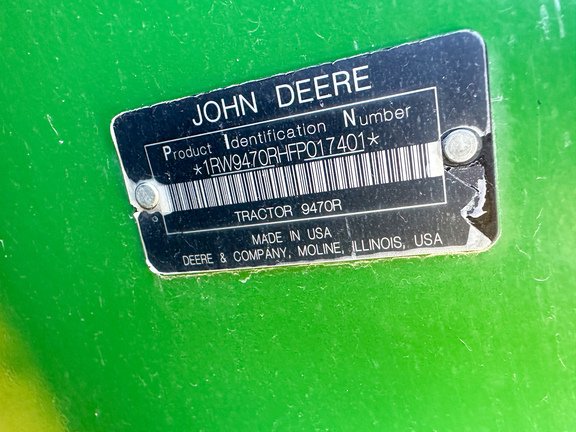 2015 John Deere 9470R Tractor 4WD