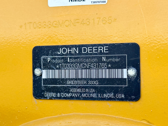 2022 John Deere 333G Compact Track Loader