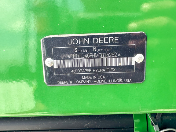 2021 John Deere RD45F Header Combine