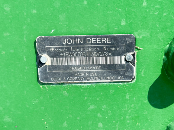 2015 John Deere 9570RT Tractor Rubber Track