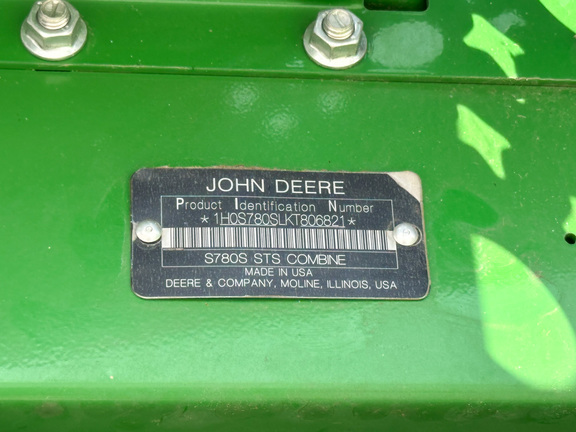 2019 John Deere S780 Combine