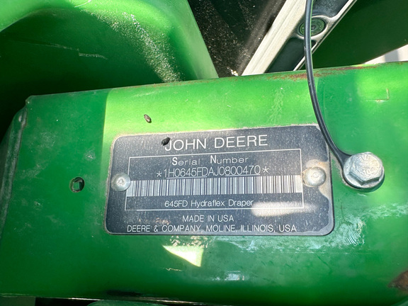 2018 John Deere 645FD Header Combine