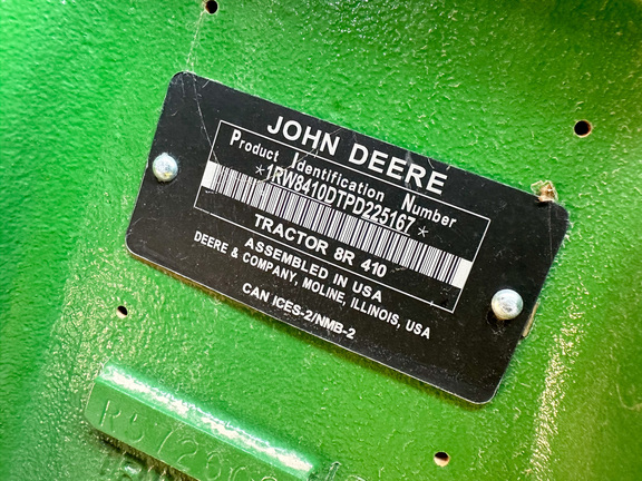 2023 John Deere 8R 410 Tractor