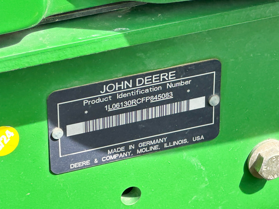 2016 John Deere 6130R Tractor