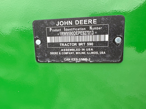 2024 John Deere 9RT 590 Tractor Rubber Track