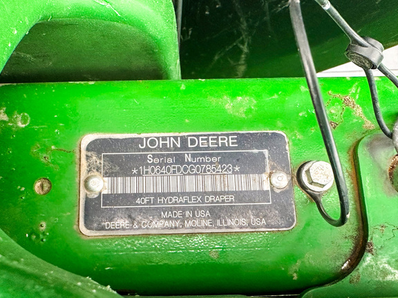 2016 John Deere 640FD Header Combine
