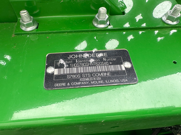 2022 John Deere S780 Combine