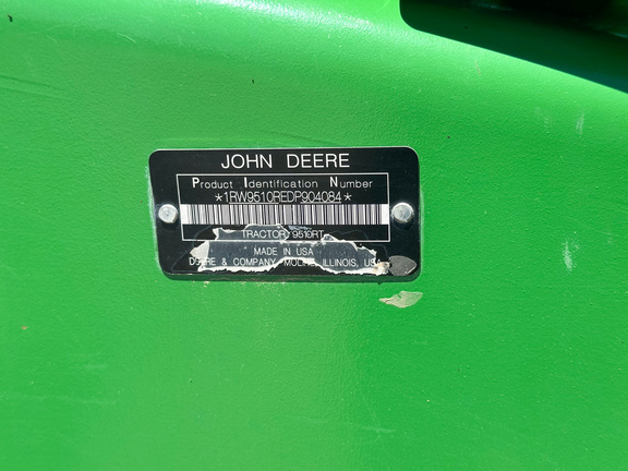 2013 John Deere 9510RT Tractor Rubber Track