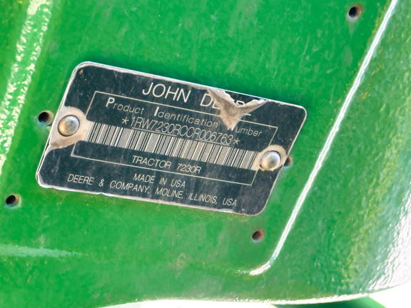 2012 John Deere 7230R Tractor