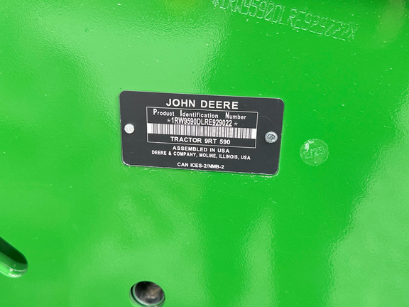 2025 John Deere 9RT 590 Tractor Rubber Track