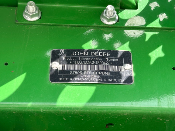2022 John Deere S780 Combine