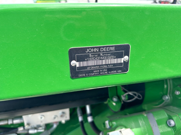 2021 John Deere RD40F Header Combine