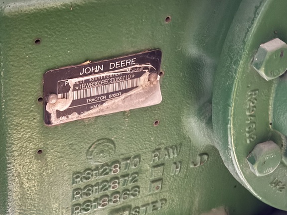 2012 John Deere 8360R Tractor