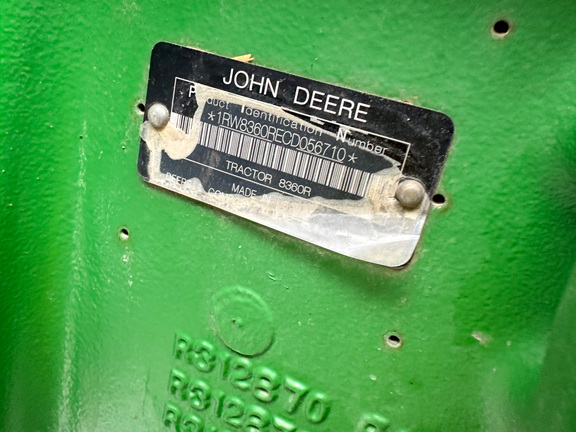 2012 John Deere 8360R Tractor