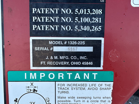 2010 J&M 1326-22S Grain Cart