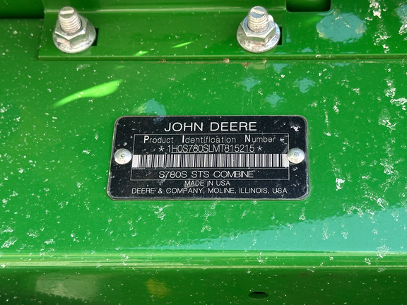 2021 John Deere S780 Combine