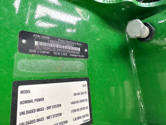 2025 John Deere 612R Sprayer/High Clearance