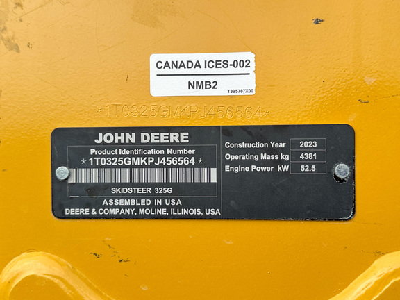 2023 John Deere 325G Compact Track Loader