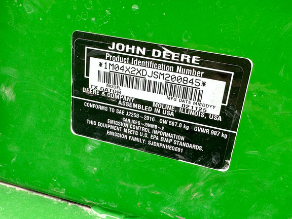 2025 John Deere TX 4X2 ATV