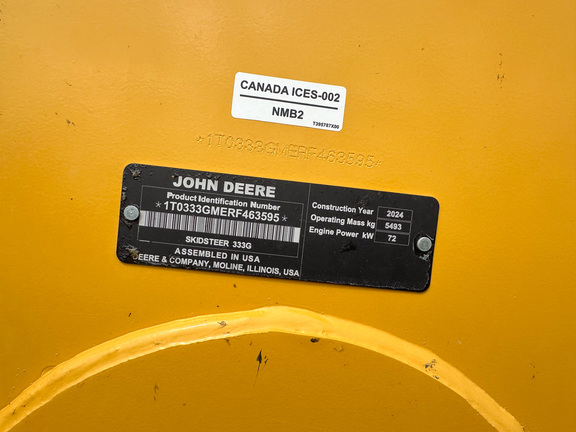 2024 John Deere 333G Compact Track Loader